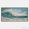 ARTOVITAS Tidal Crest – Textured Impasto Ocean Wave Painting - image 1