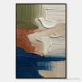 ARTOVITAS Coastal Strata – Textured Wabi Sabi Abstract Seascape Painting - image 1