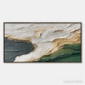 ARTOVITAS Earthen Tide – Large Textured Wabi Sabi Abstract Landscape Painting - image 1