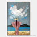 ARTOVITAS Coastal Reverie – Expressive Figurative Beach Landscape Painting - image 1