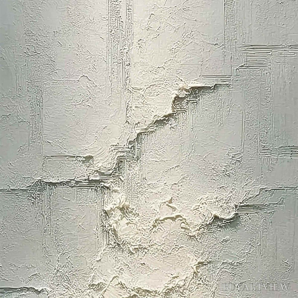 ARTOVITAS Emerald Horizon – Heavily Textured Wabi Sabi Abstract Seascape Painting - image 5