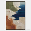 ARTOVITAS Terra E Mare – Heavy Texture Abstract Coastal Landscape Painting - image 1