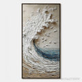 ARTOVITAS Crescendo | Textured Coastal Wave Impasto Original Oil Painting - image 1