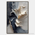 ARTOVITAS Eclipse in Bloom – Textured Wabi Sabi Abstract Floral Painting - image 1