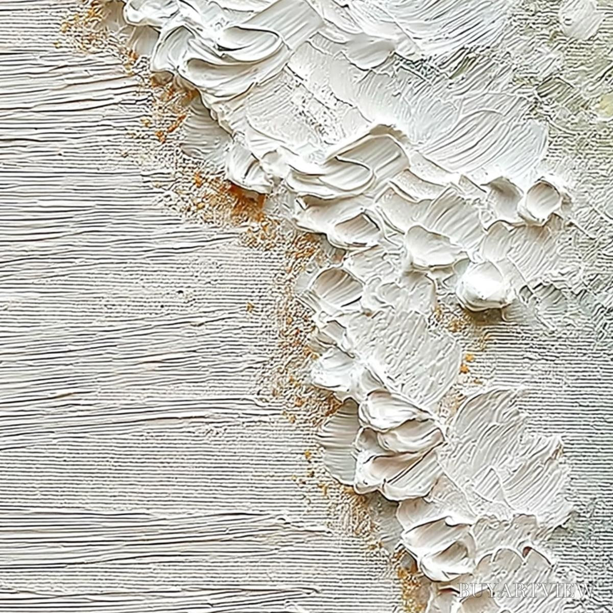 ARTOVITAS Aegean Foam – Textured Wabi Sabi Abstract Ocean Art - image 3