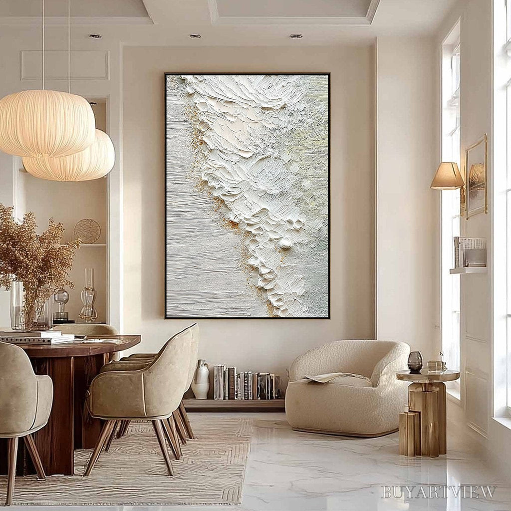ARTOVITAS Aegean Foam – Textured Wabi Sabi Abstract Ocean Art - image 6