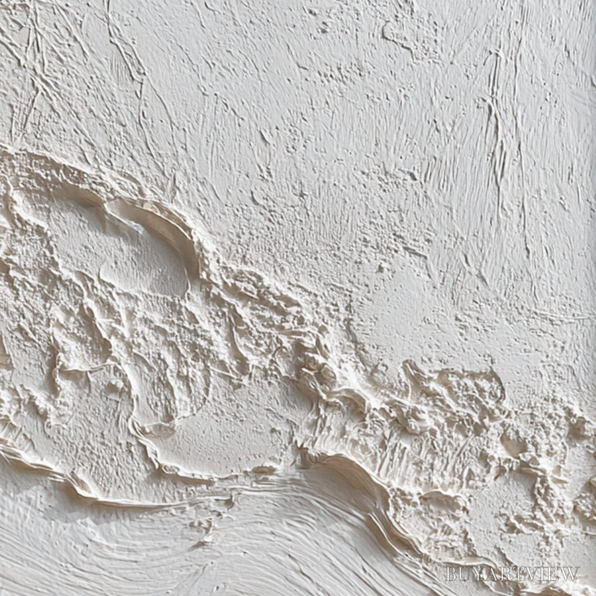 ARTOVITAS Tideline – Wabi Sabi Textured Coastal Abstract Painting - image 5