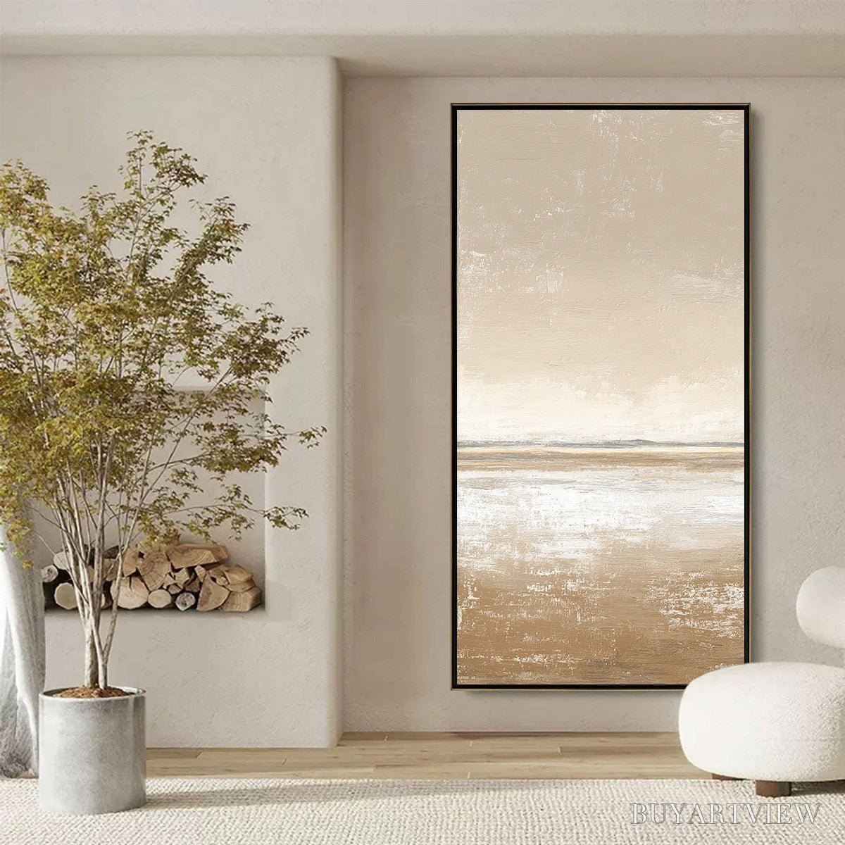 ARTOVITAS Solitude – Textured Minimalist Wabi Sabi Seascape - image 6