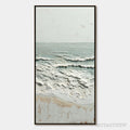ARTOVITAS Whispering Tide – Textured Minimalist Impasto Seascape Painting - image 1