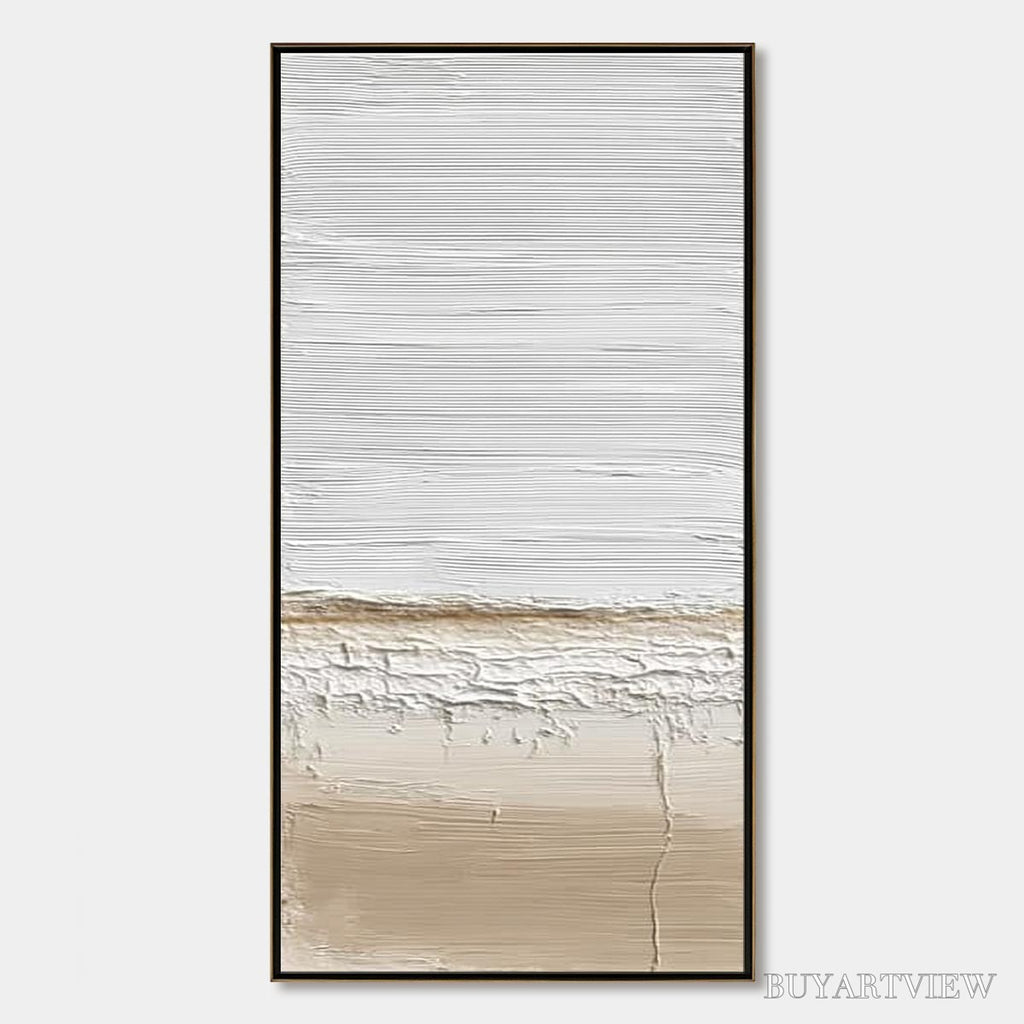 ARTOVITAS Coastal Calm – Textured Minimalist Wabi Sabi Landscape - image 1