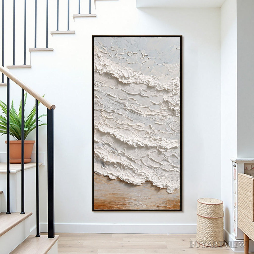 ARTOVITAS Tidal Crest – Heavy Texture Impasto Ocean Wave Painting - image 2
