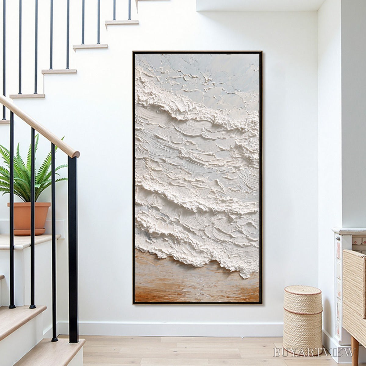ARTOVITAS Tidal Crest – Heavy Texture Impasto Ocean Wave Painting - image 2
