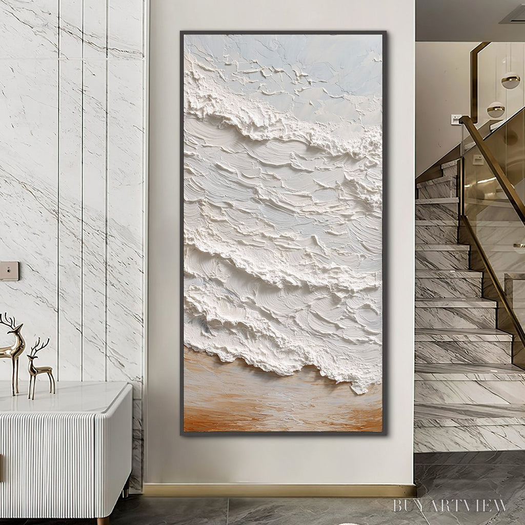 ARTOVITAS Tidal Crest – Heavy Texture Impasto Ocean Wave Painting - image 4