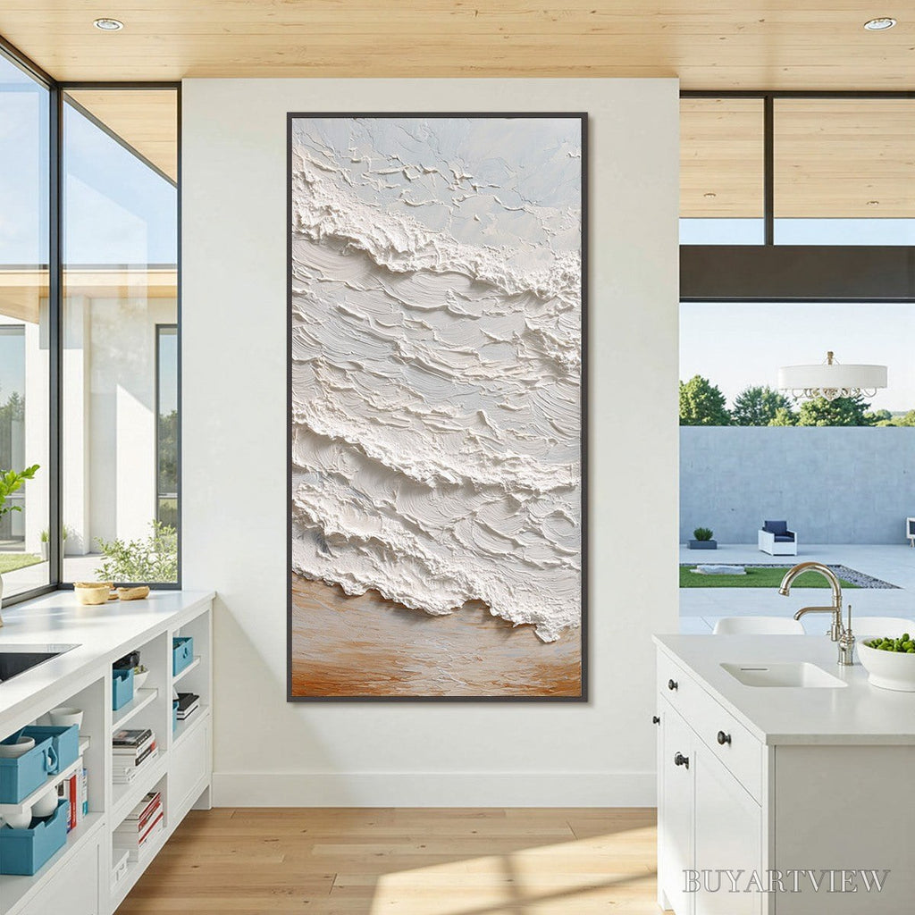 ARTOVITAS Tidal Crest – Heavy Texture Impasto Ocean Wave Painting - image 6