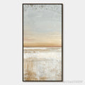 ARTOVITAS Quiet Shore – Textured Wabi Sabi Minimalist Beach Painting - image 1