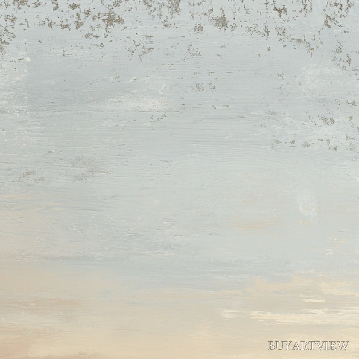 ARTOVITAS Quiet Shore – Textured Wabi Sabi Minimalist Beach Painting - image 5