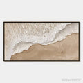 ARTOVITAS Eternal Tide – Textured Wabi Sabi Beach & Sea Painting - image 1