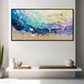 ARTOVITAS Ready to Ship | Coral Dream – Textured Abstract Seascape Oil Painting - image 1
