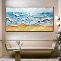 ARTOVITAS Ready to Ship | Ocean'S Embrace – Textured Seascape Painting - image 1