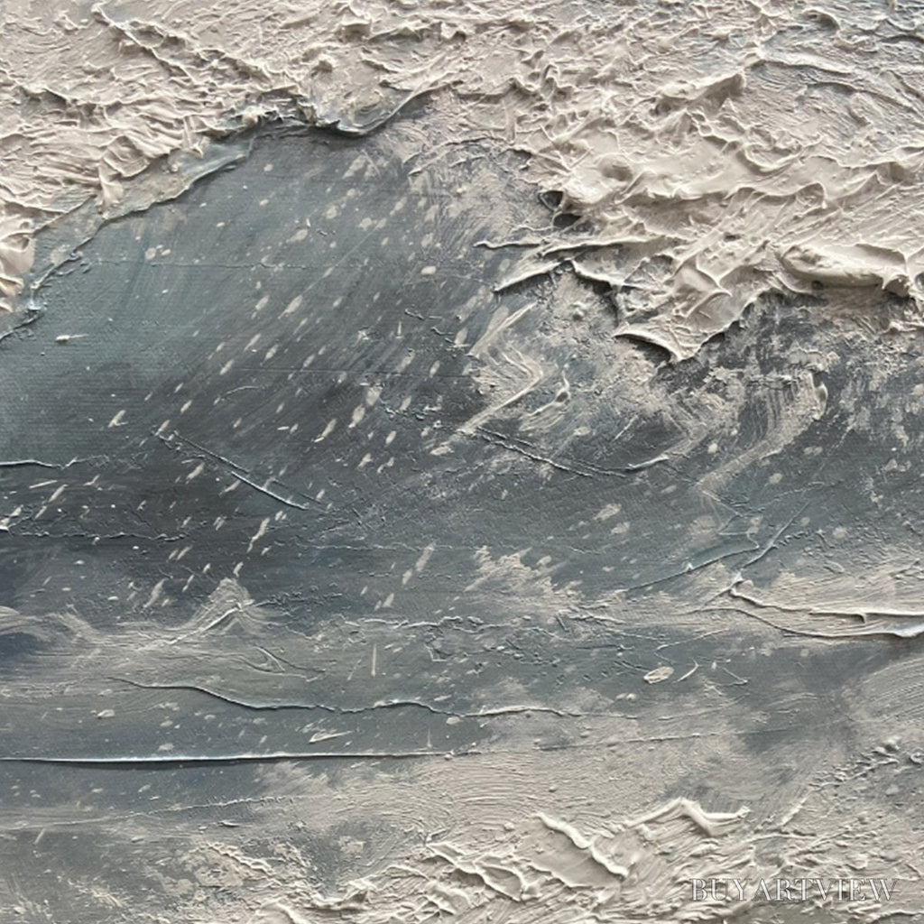 ARTOVITAS Serene Shore – Textured Minimalist Coastal Seascape - image 6