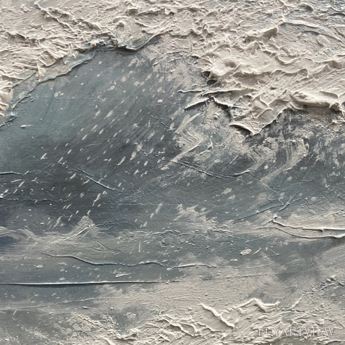 ARTOVITAS Serene Shore – Textured Minimalist Coastal Seascape - image 6