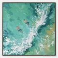 ARTOVITAS Ocean'S Embrace Textured Impressionist Seascape Oil Painting - image 1