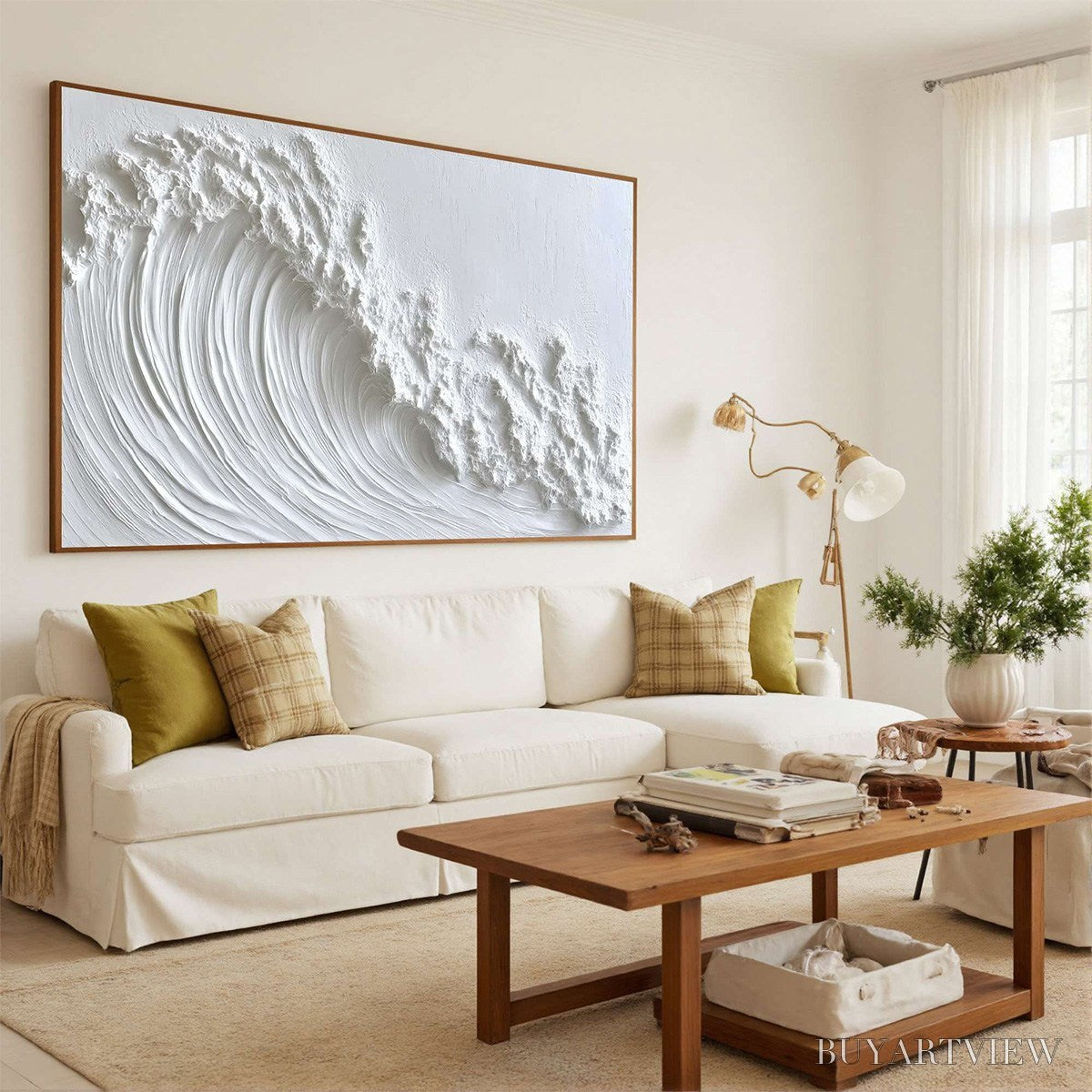 ARTOVITAS White Crest – Textured Impasto Seascape Oil Painting - image 4