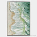ARTOVITAS Seashore Serenade – Textured Impasto Beach Oil Painting - image 1