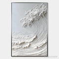 ARTOVITAS Frozen Momentum – Textured Impasto Seascape Oil Painting - image 1