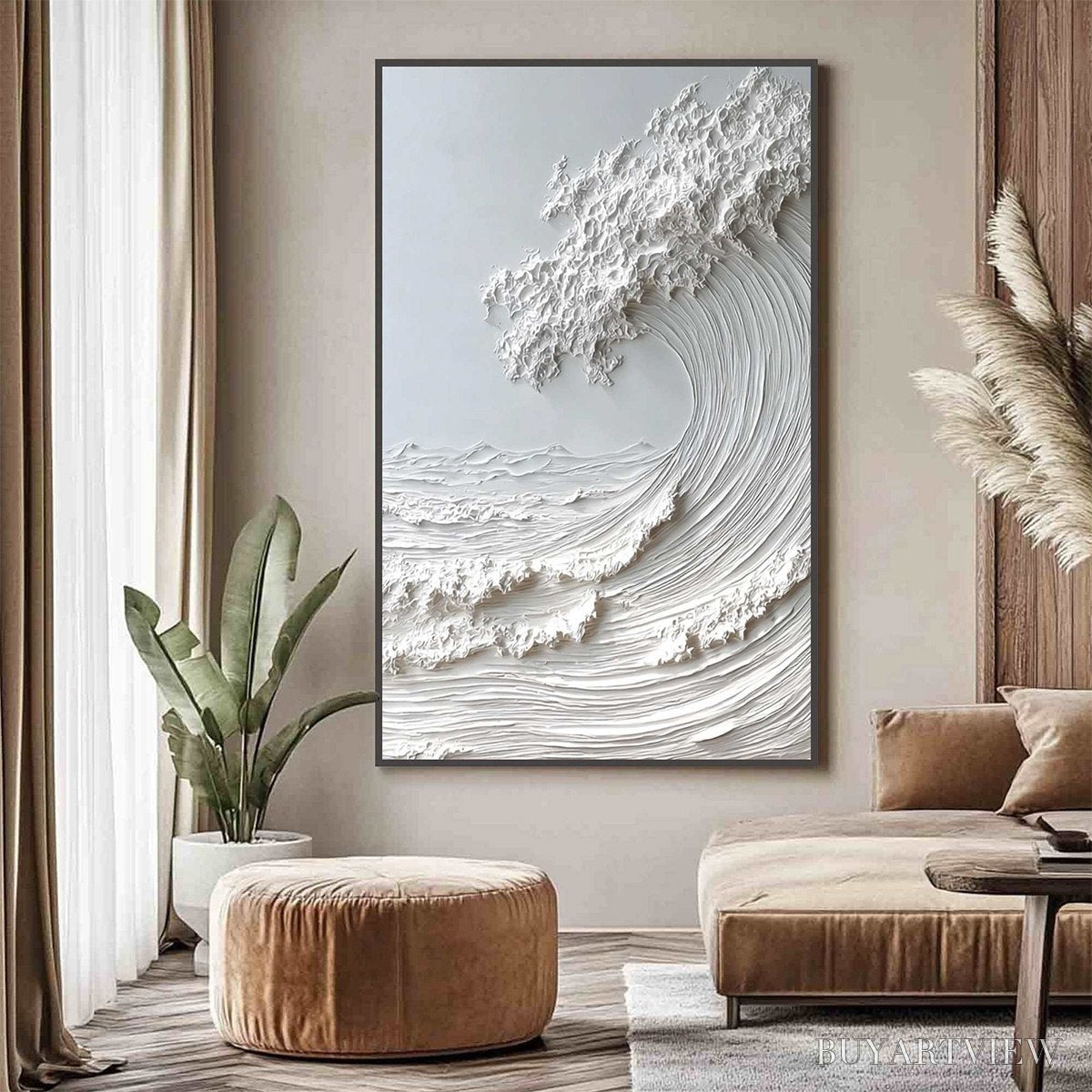 ARTOVITAS Frozen Momentum – Textured Impasto Seascape Oil Painting - image 2