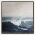 ARTOVITAS Ocean'S Embrace – Atmospheric Coastal Seascape Oil Painting - image 1