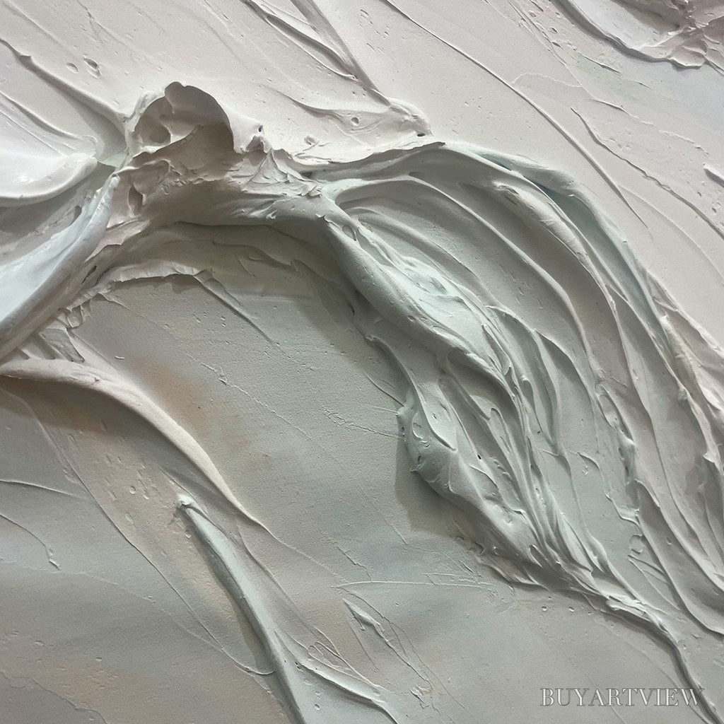 ARTOVITAS Ocean Echoes – Textured Abstract Oil Painting - image 6