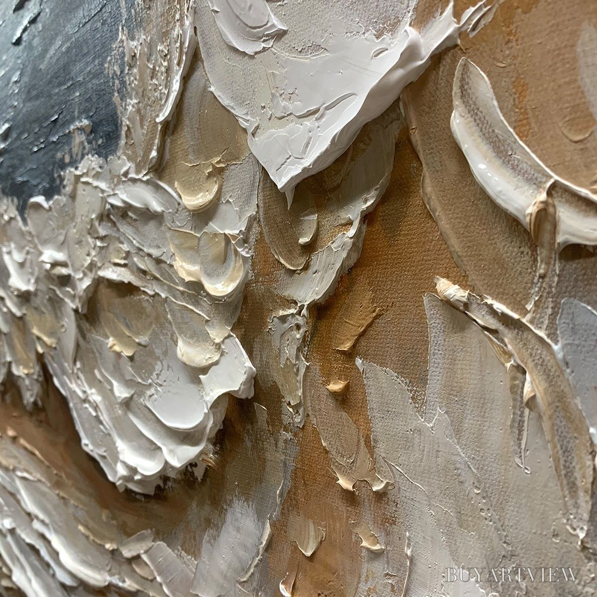 ARTOVITAS Coastal Crescendo – Heavily Textured Impasto Ocean Wave - image 5