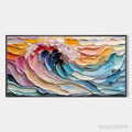 ARTOVITAS Cresting Wave – Textured Impasto Ocean Wave Oil Painting - image 1