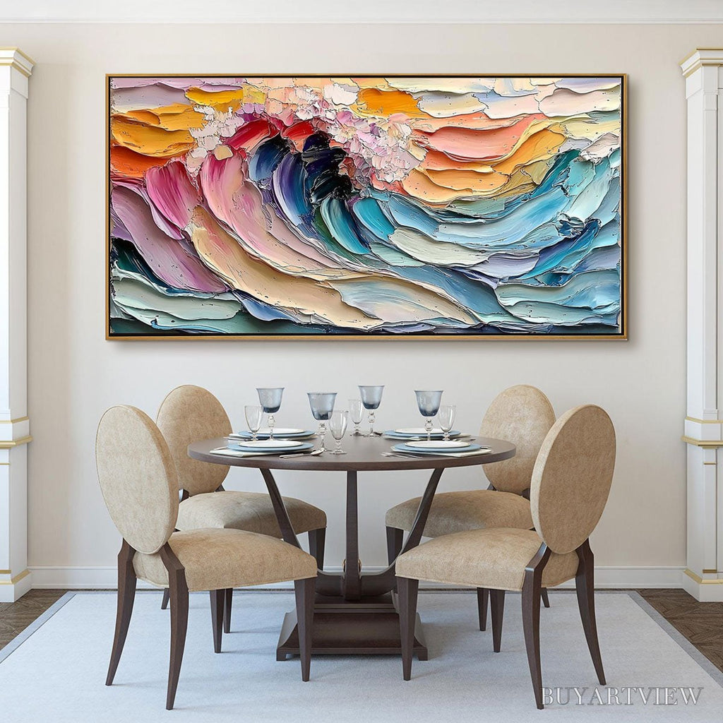ARTOVITAS Cresting Wave – Textured Impasto Ocean Wave Oil Painting - image 2