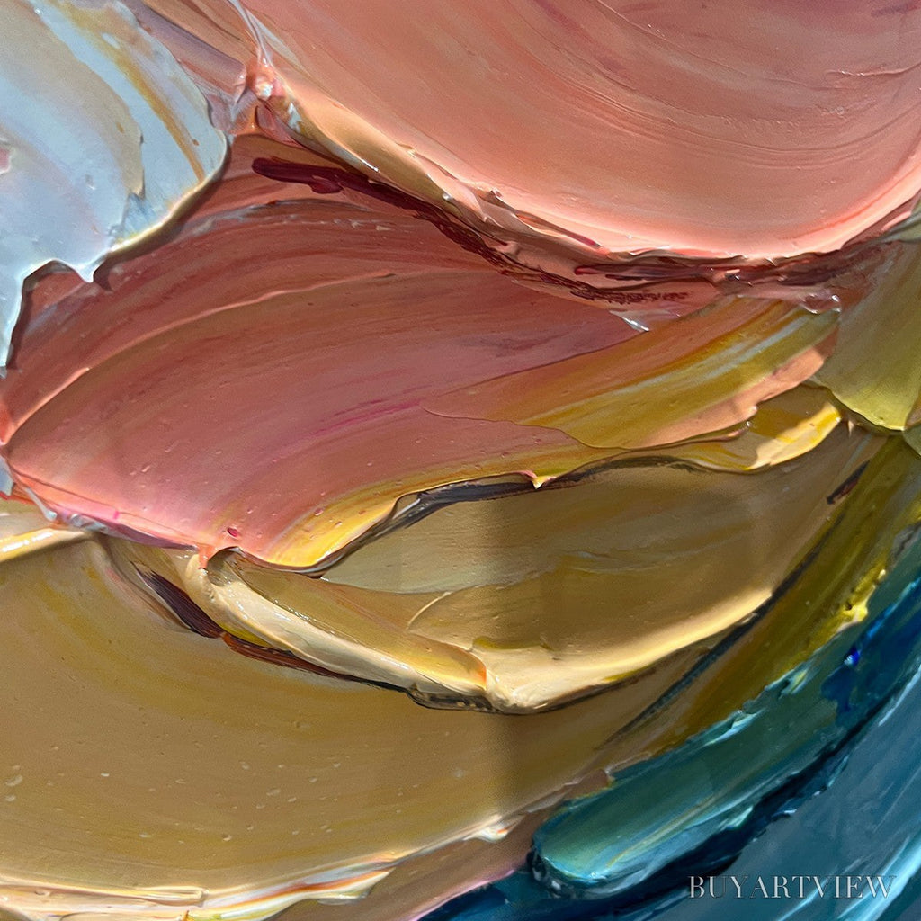 ARTOVITAS Cresting Wave – Textured Impasto Ocean Wave Oil Painting - image 5
