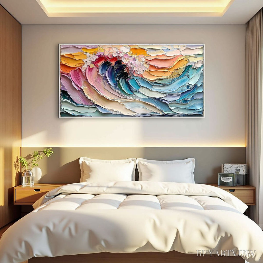 ARTOVITAS Cresting Wave – Textured Impasto Ocean Wave Oil Painting - image 6