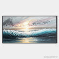 ARTOVITAS Dusk Tide – Ocean Waves Seascape Oil Painting - image 1