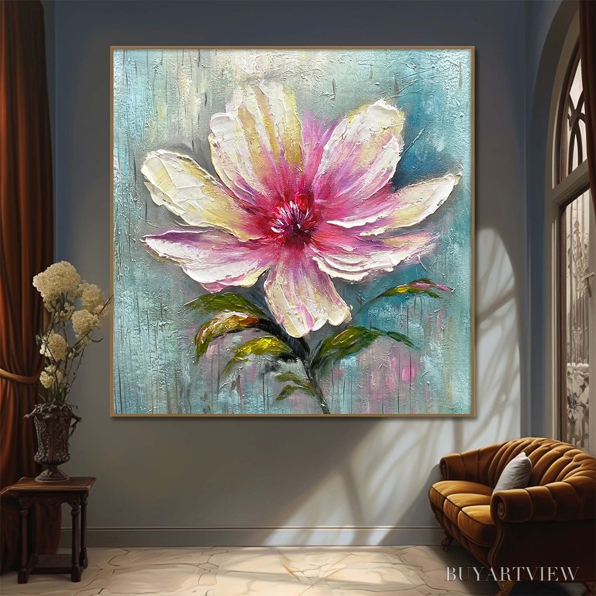 ARTOVITAS Ocean'S Abundance – Colorful Fish School Oil Painting on Canvas - image 2