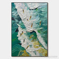 ARTOVITAS Catching the Wave – Textured Surfers Ocean Scene Oil Painting - image 1