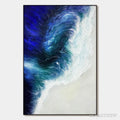 ARTOVITAS Ocean'S Embrace – Ocean Waves Seascape Oil Painting - image 1