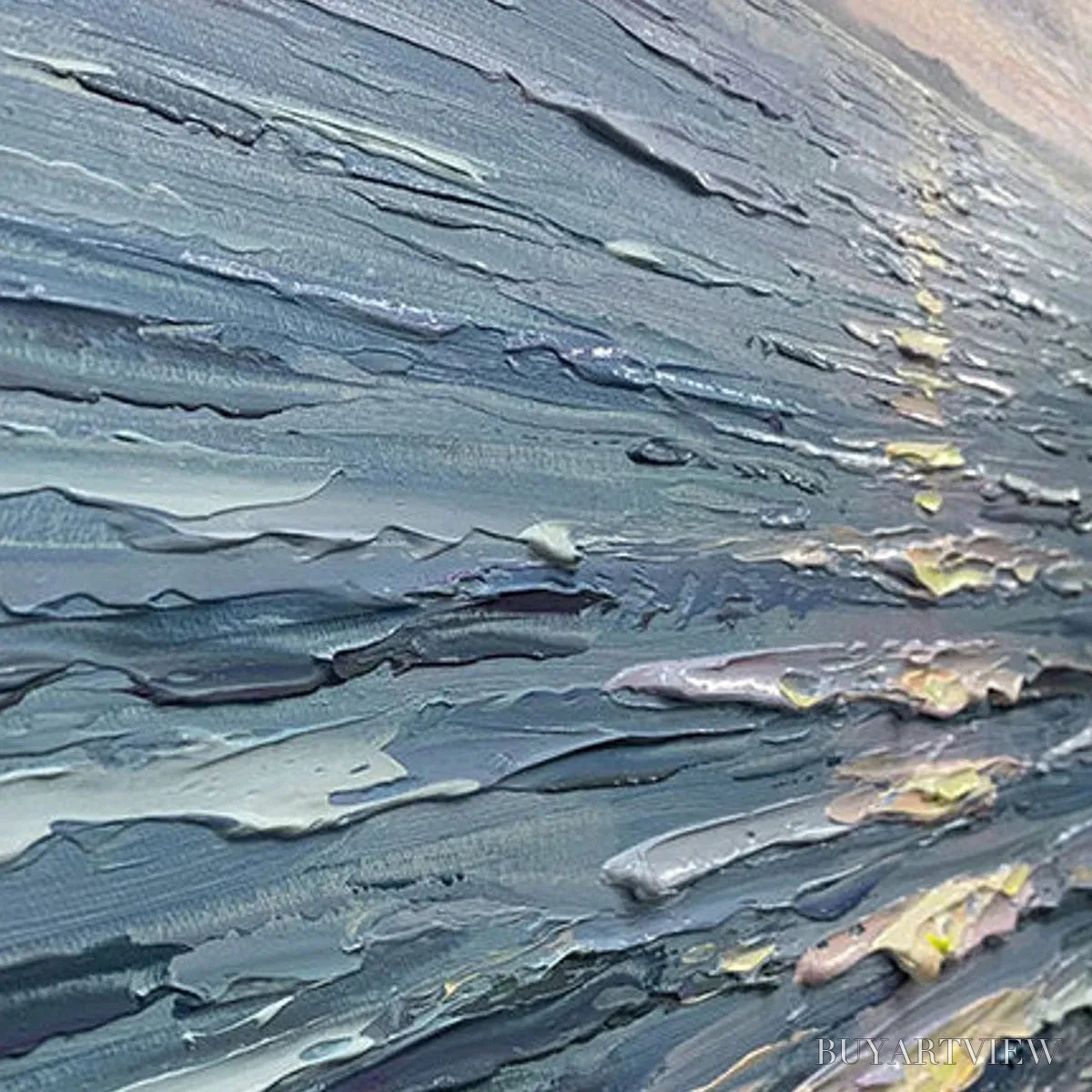ARTOVITAS Serene Seascape – Vertical Ocean Painting - image 5