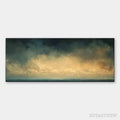 ARTOVITAS Golden Clouds Panoramic – Seascape Painting, Panoramic , Coastal Decor - image 1