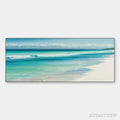 ARTOVITAS Turquoise Dream Panoramic – Beach Painting, Panoramic , Coastal Decor - image 1
