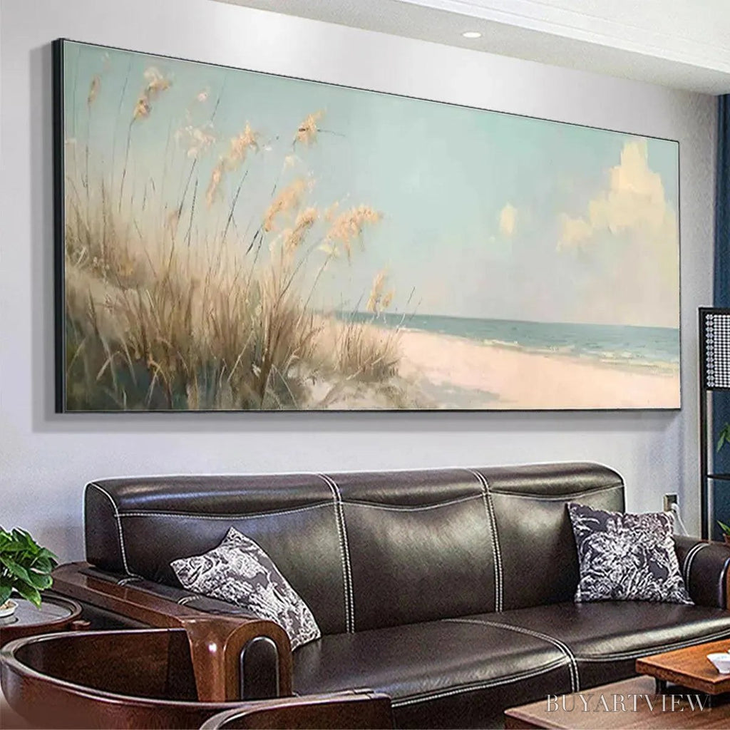 ARTOVITAS Beach Grass Panoramic – Beach Painting, Panoramic - image 5