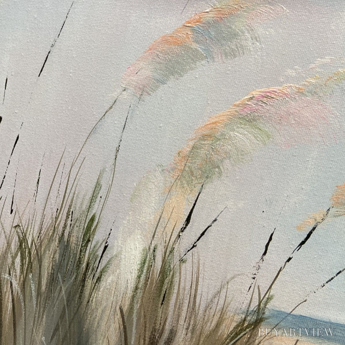 ARTOVITAS Beach Grass Panoramic – Beach Painting, Panoramic - image 6