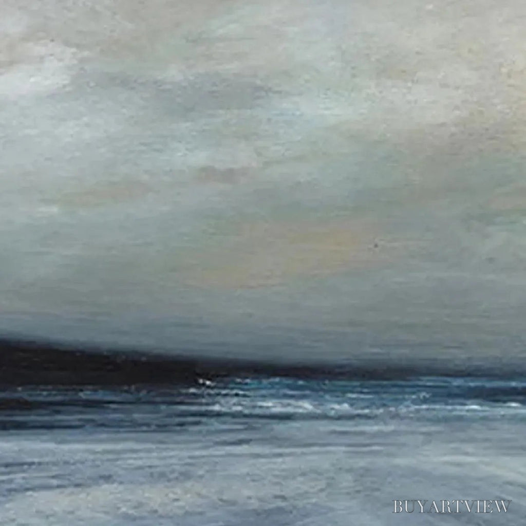 ARTOVITAS Twilight Coast – Panoramic Coastal Landscape Painting, Horizontal - image 6