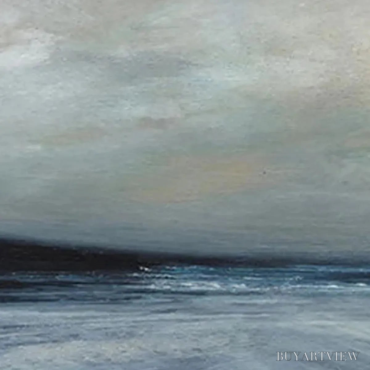ARTOVITAS Twilight Coast – Panoramic Coastal Landscape Painting, Horizontal - image 6