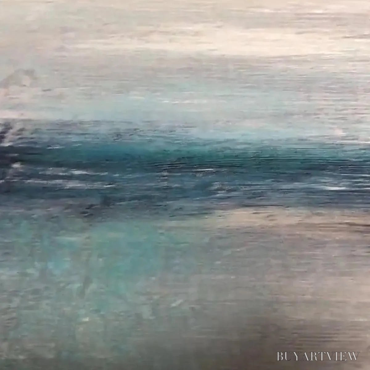 ARTOVITAS Serene Horizon – Panoramic Seascape Painting, Horizontal - image 4