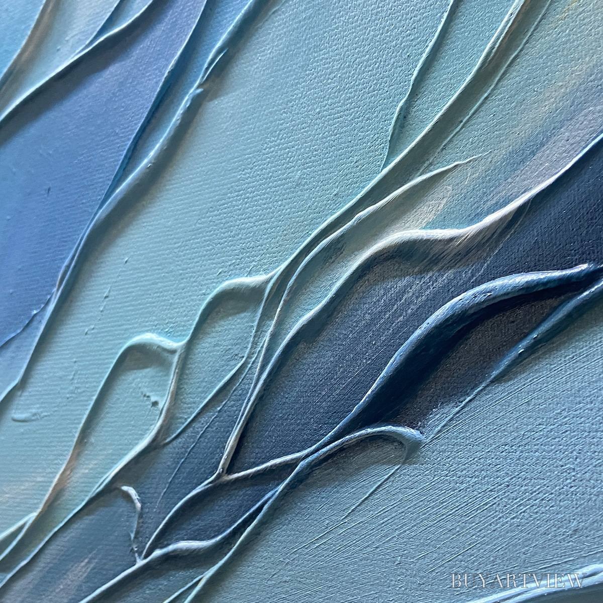 ARTOVITAS Cresting Wave – Textured Seascape Painting - image 6